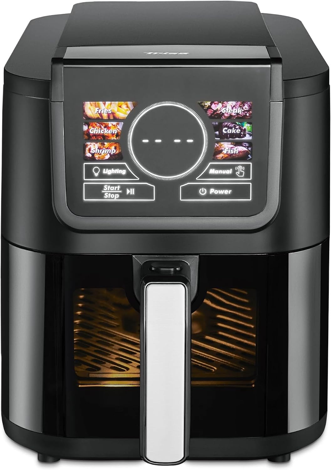 سرخ‌ کن هوای گرم تریزا سوئیس مدل Trisa AI Fry Pro Hot Air Fryer 5L با حجم ۵ لیتر - محاسبه زمان و دمای سرخ کردن مبتنی بر هوش مصنوعی، صفحه نمایش لمسی، ۱۰۰-۲۰۰ درجه سانتیگراد، تایمر ۶۰ دقیقه‌ای