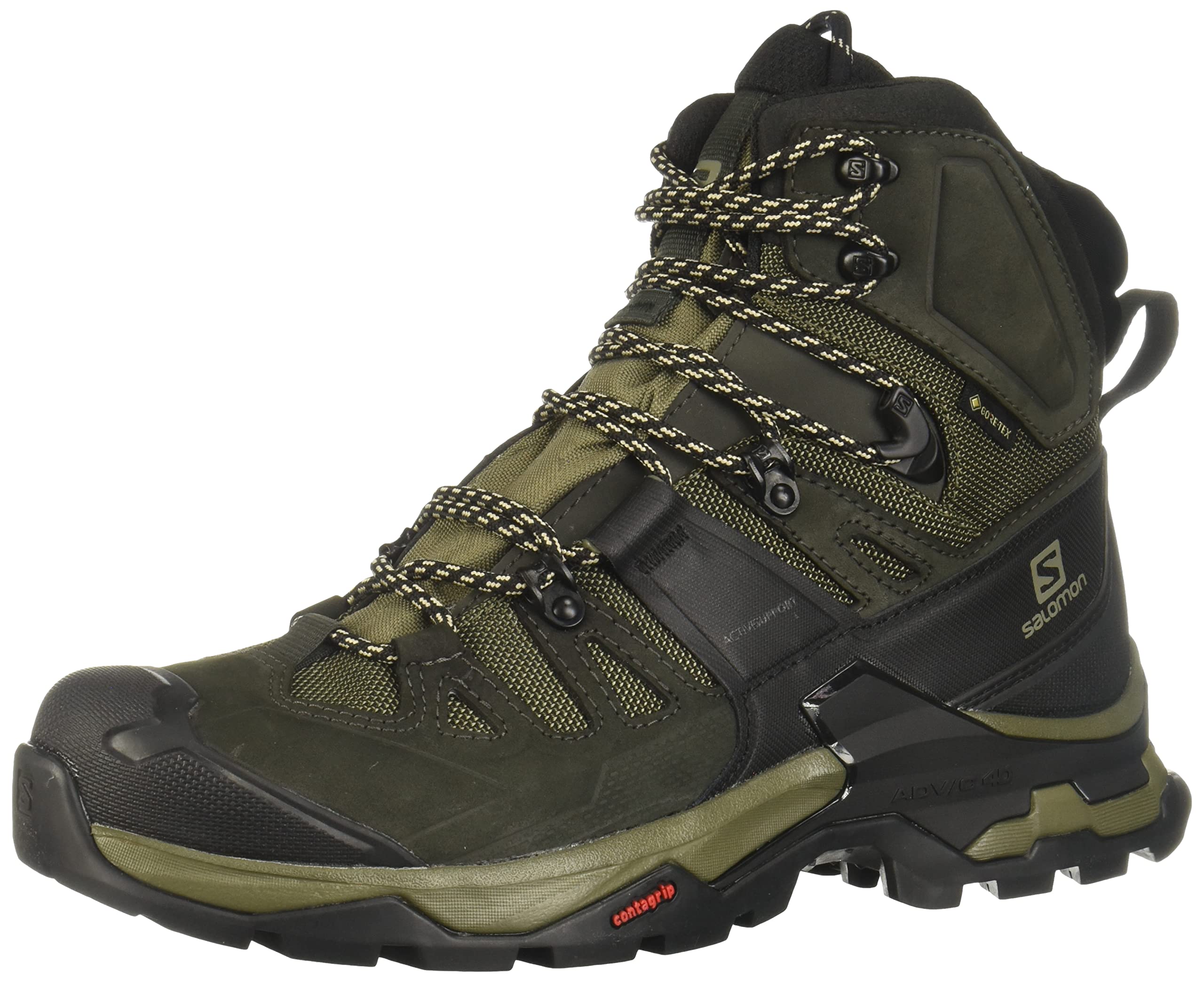 خرید از آمازون - Salomon Men's Quest 4 GTX Hiking Boots 46 2/3 EU Multicolored Olive Night Peat Safari