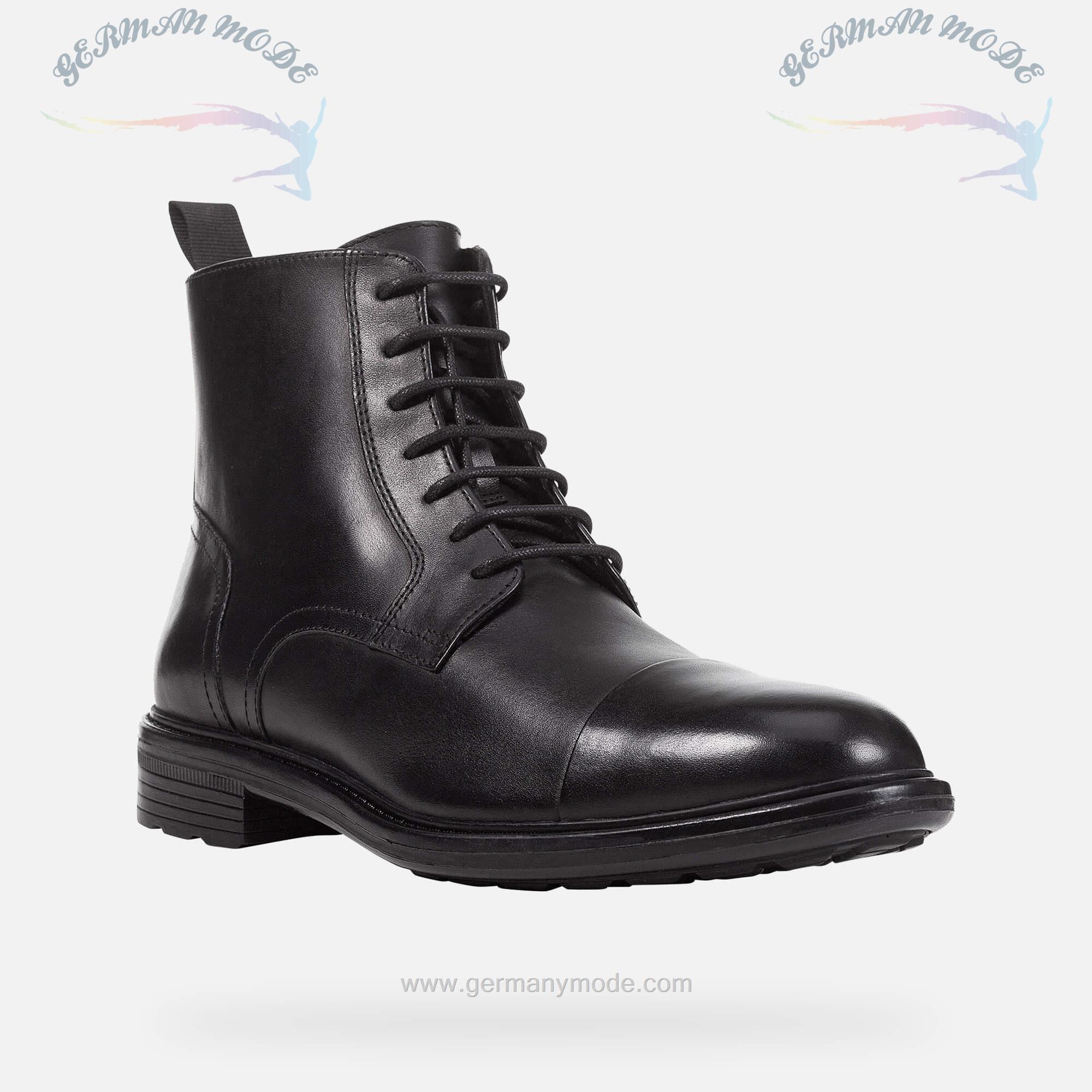 نیم بوت مردانه جی اوکس ایتالیا GEOX Walk Pleasure Herr Schwarz