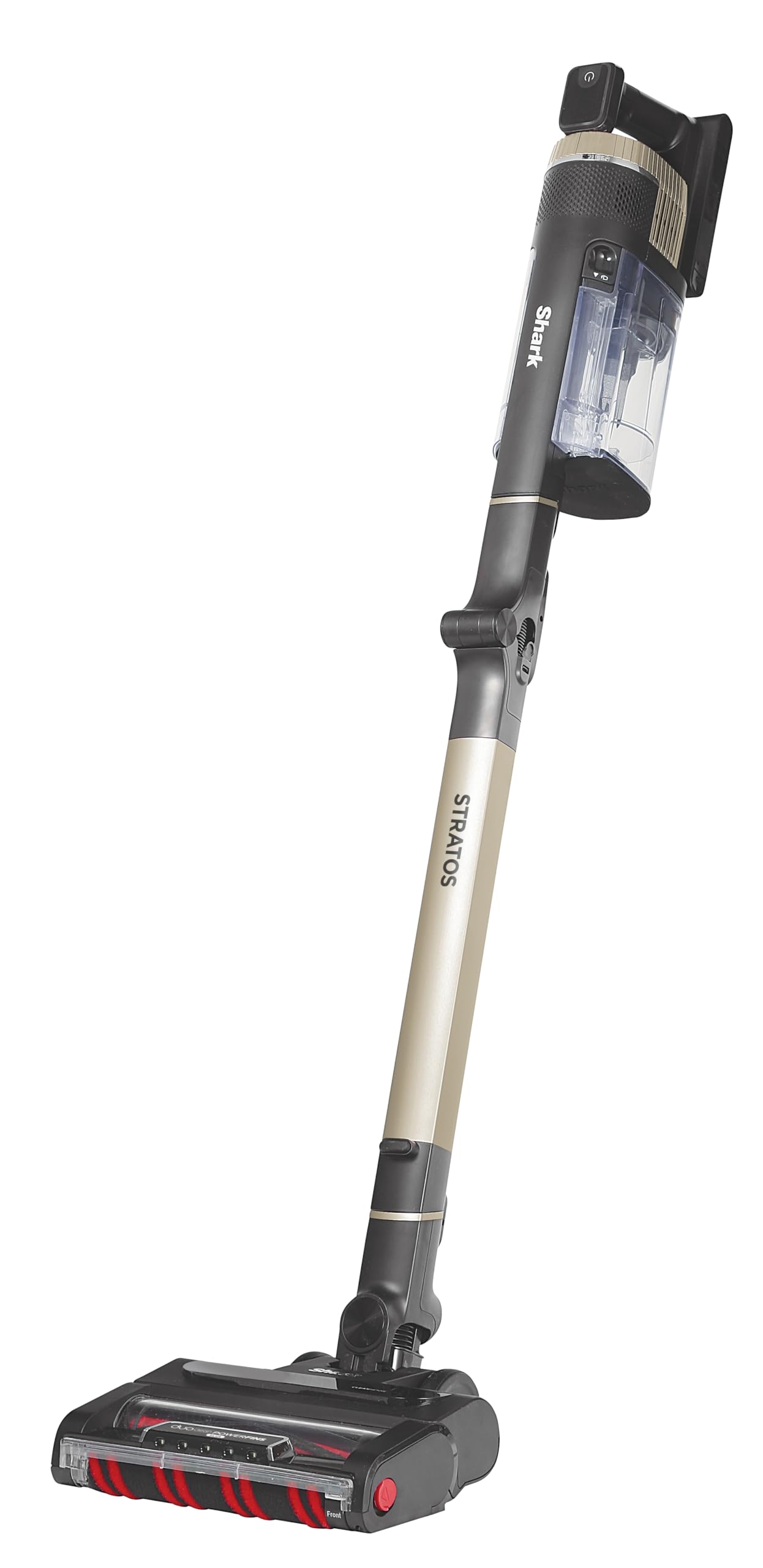 جارو شارژی شارک آمریکا Shark Stratos با باتری، PowerFins Plus، 60 دقیقه زمان اجرا، جاروبرقی ضد مو و CleanSense IQ بی سیم، حیوان خانگی، اتصالات چند سطحی، برنج/آنتراسیت، IZ400EUT