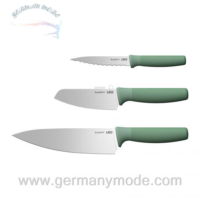 ست چاقو آشپزخانه 3 پارچه برگهف بلژیک Berghoff 3 tlg. Spezial Messerset Forest - Leo