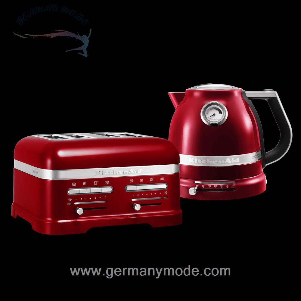 ست کتری برقی توستر 4 اسلاید اتومات کیچن اید آمریکا KitchenAid ARTISAN FRÜHSTÜCKSSET (TOASTER FÜR 4 SCHEIBEN)