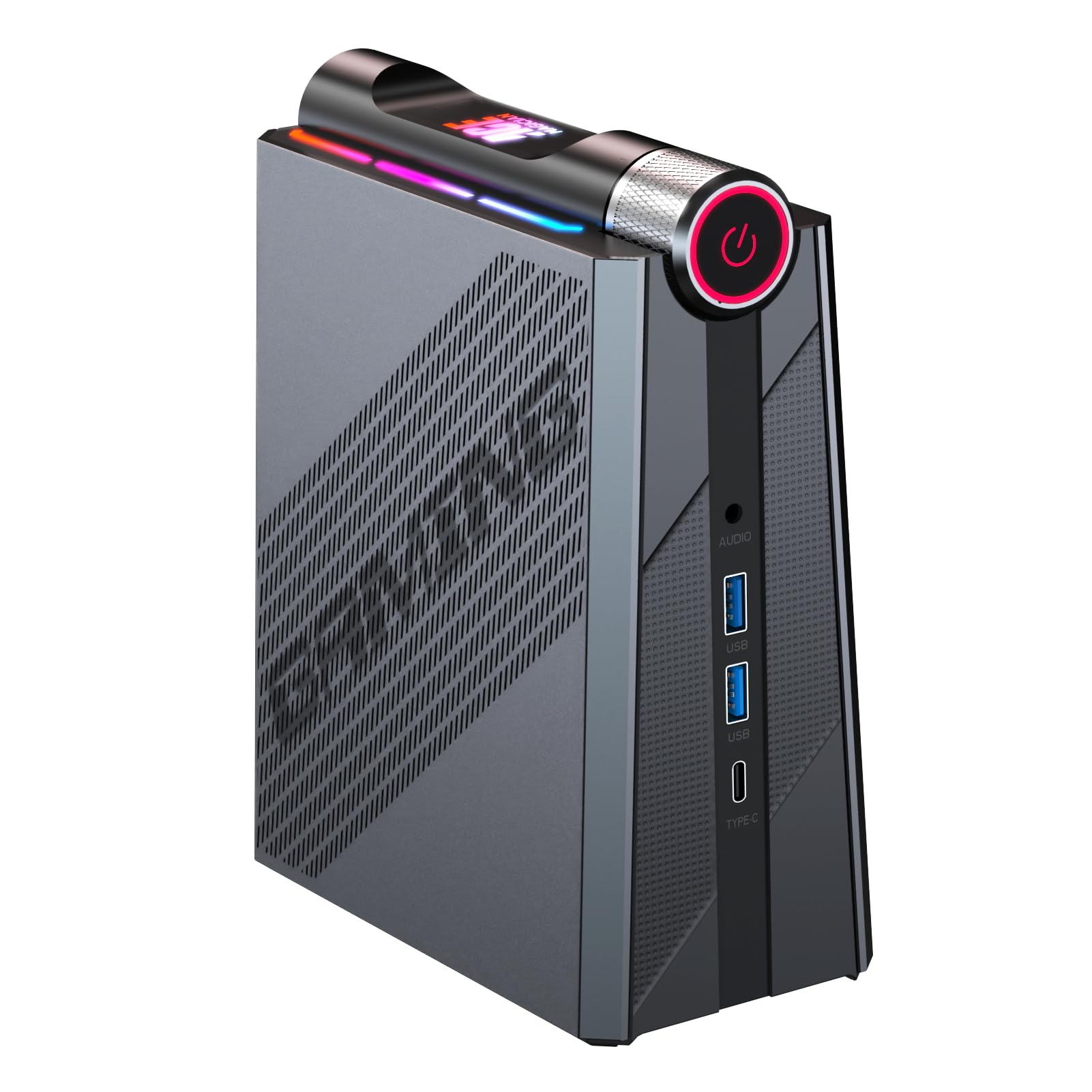 خرید از آمازون - [کامپیوتر گیمینگ] Mini PC Ryzen 9 6900HX (حداکثر فرکانس 4.9 گیگاهرتز)، 32 گیگابایت DDR5 (دو کانال) 512 گیگابایت مینی رایانه NVMe SSD با AMD Radeon 680M (12 هسته/2200 مگاهرتز)، WiFi6/BT5.2/RGB نور مینی دسکتاپ برای گیمر