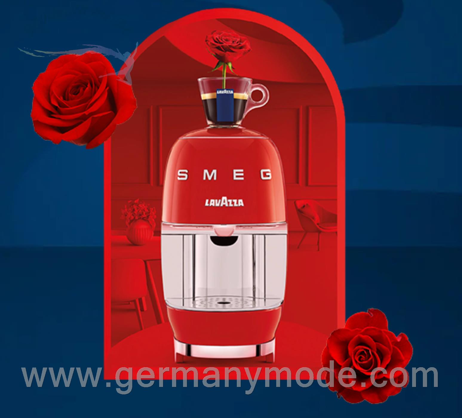قهوه ساز کپسولی اسمگ لاوازا ایتالیا Smeg Lavazza A Modo Mio Smeg red