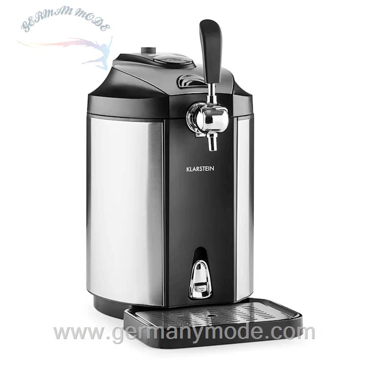 دستگاه یخچالی نوشابه و نوشیدنی ساز 5 لیتری نیمه صنعتی کلارشتاین آلمان Klarstein Skal Bierzapfanlage Bierkühler 5l Silber Bierzapfanlage mit CO 5 Ltr