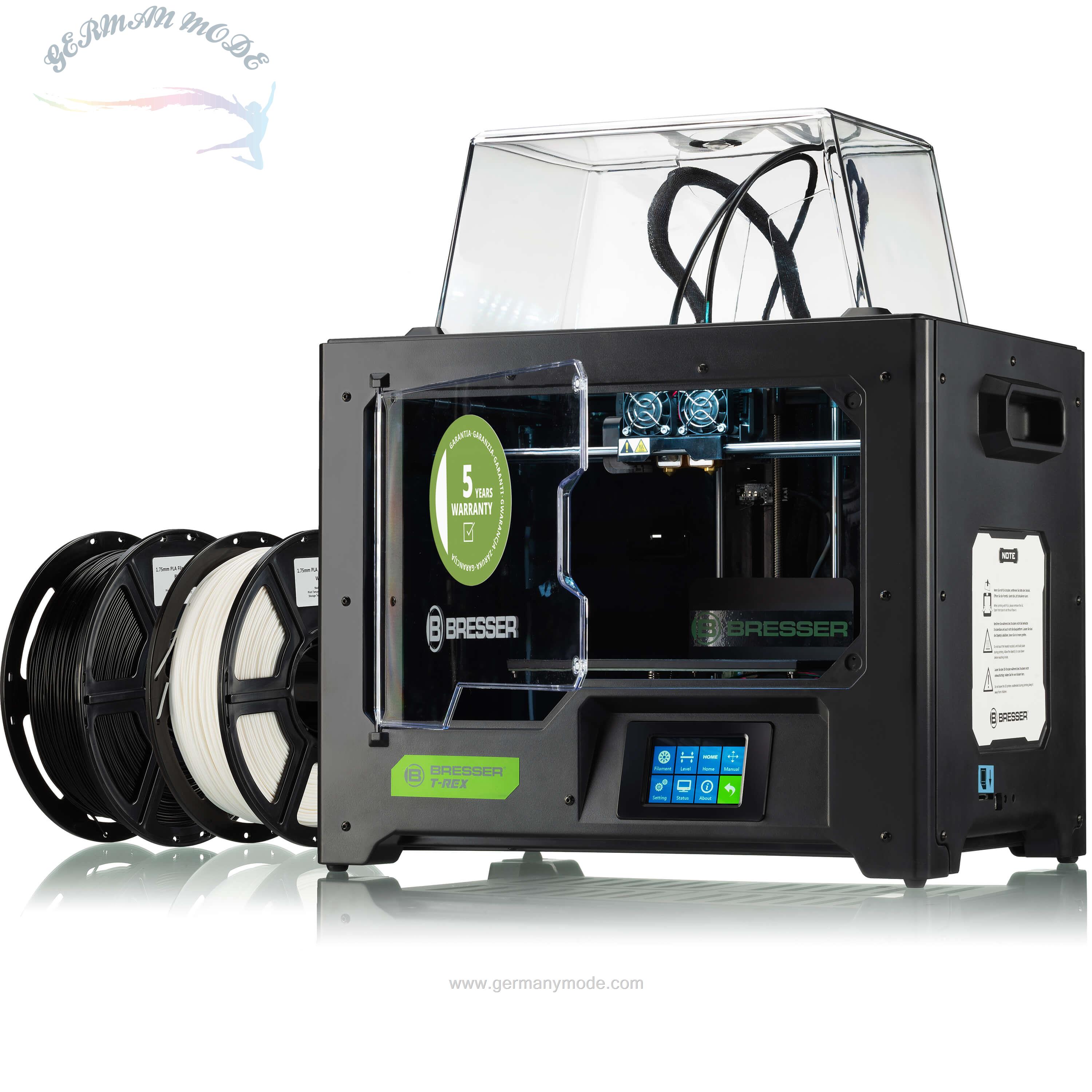 چاپگر سه بعدی برسر آلمان BRESSER T-REX WLAN-3D-Drucker mit Twin Extruder