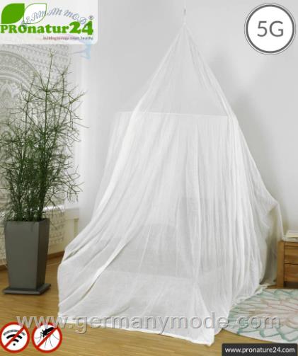 پشه بند ضد امواج رادیویی RF تخت تک نفره پرونیچر المان PROnature Shielding canopy Electrosmog WIFI | PYRAMID