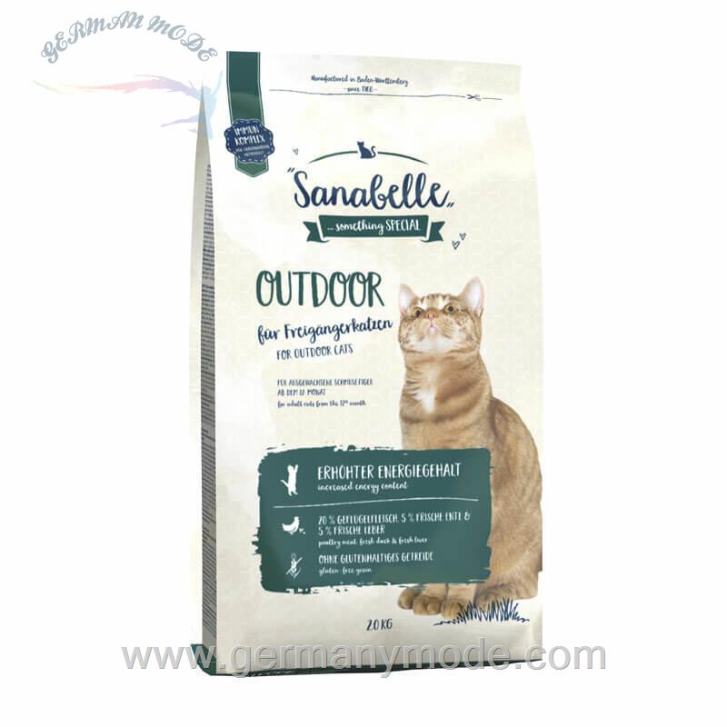 غذا خشک گربه با طعم مرغ و اردک سانابل آلمان Sanabelle Outdoor 2kg