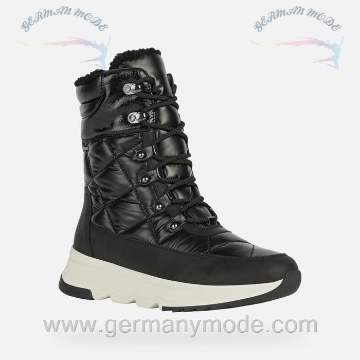 نیم بوت ضد آب زنانه جی اوکس ایتالیا GEOX WASSERDICHT WANDERSCHUHE Falena Abx Dame Schwarz