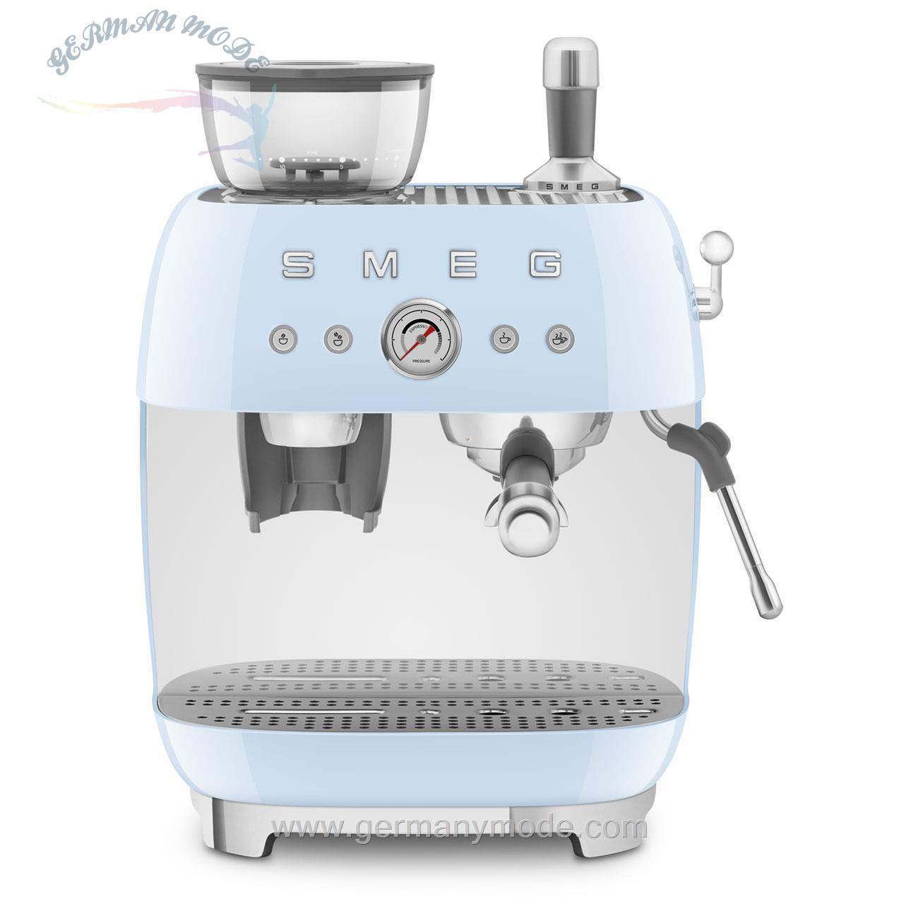 قهوه ساز اسپرسو ساز آسیاب دار اسمگ ایتالیا Smeg Espresso manuele koffiemachineu EGF03PBEU