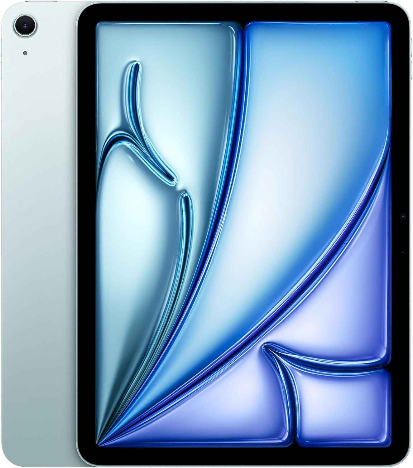 تبلت آیپد اپل اورجینال 11 اینچی iPad Air (M2): نمایشگر مایع شبکیه چشم، 1 ترابایت، دوربین جلوی افقی 12 مگاپیکسلی/دوربین عقب 12 مگاپیکسلی، Wi-Fi 6E، تاچ آیدی، باتری تمام روز - آبی آبی 1 ترابایتی Wi-Fi