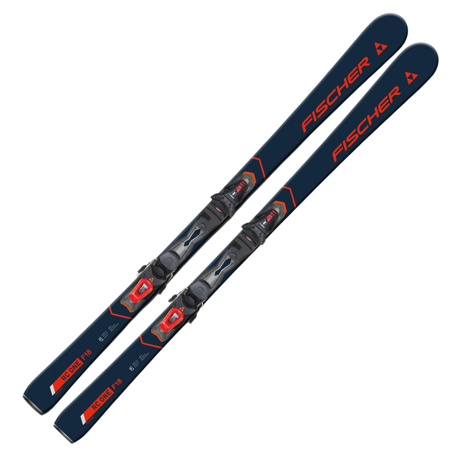 راکر اسکی روی پیست حکاکی اسکی - Fischer RC One F18 TPR - incl RS11 PR Z3-11 - مدل 2024 - تمام اسکی کوهستانی - مناسب برای اسکی بازان پیشرفته 160 سانتی متر.
