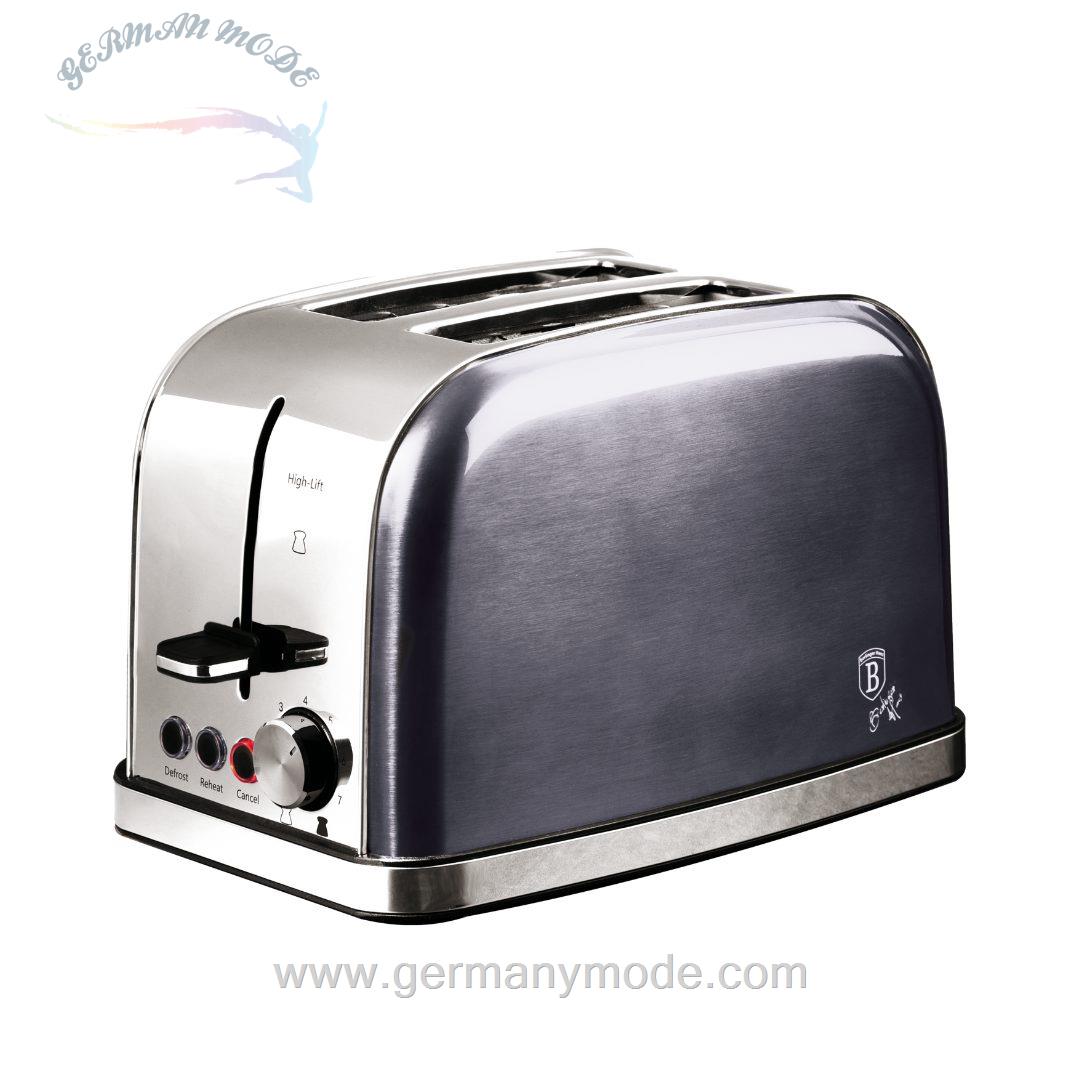 توستر 2 اسلایس برلینگر هاوس مجارستان BERLINGER HAUS 2-SLICE TOASTER BH-9394 METALLIC LINE CARBON PRO EDITIO