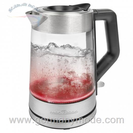کتری برقی پروفی کوک آلمان ProfiCook Wasserkocher PC-WKS 1190 G inox LED- 1/7 l- 2200 W