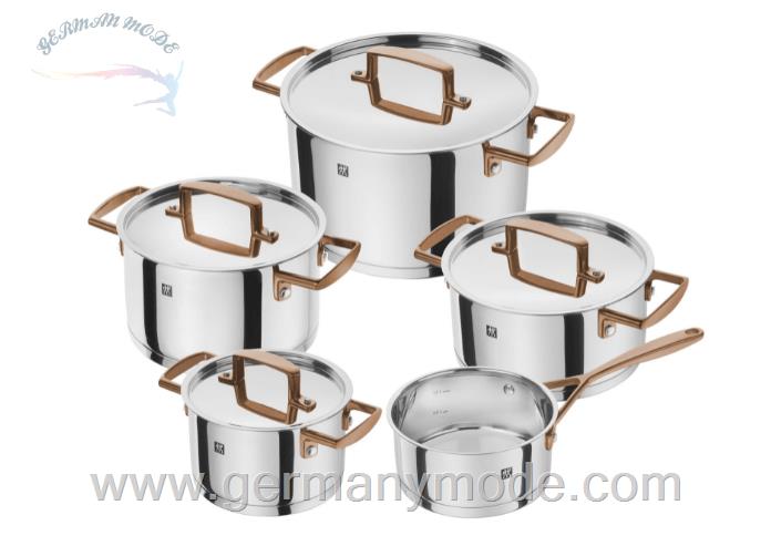 ست قابلمه 5 پارچه زولینگ آلمان ZWILLING Bellasera Kochgeschirrset 5-teilig rosegold