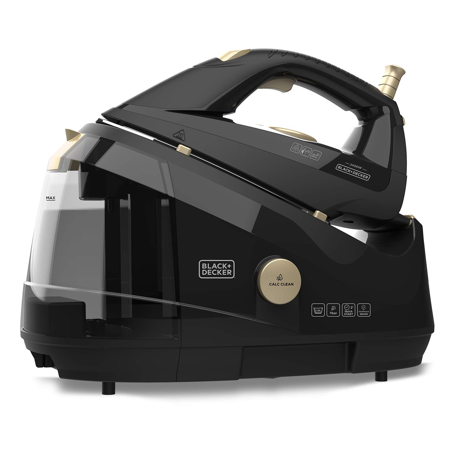 اتو بخار مخزن دار بلک اند دکر آمریکا BLACK+DECKER BXIR2403E Bügelstation, 2400W, Schwarz