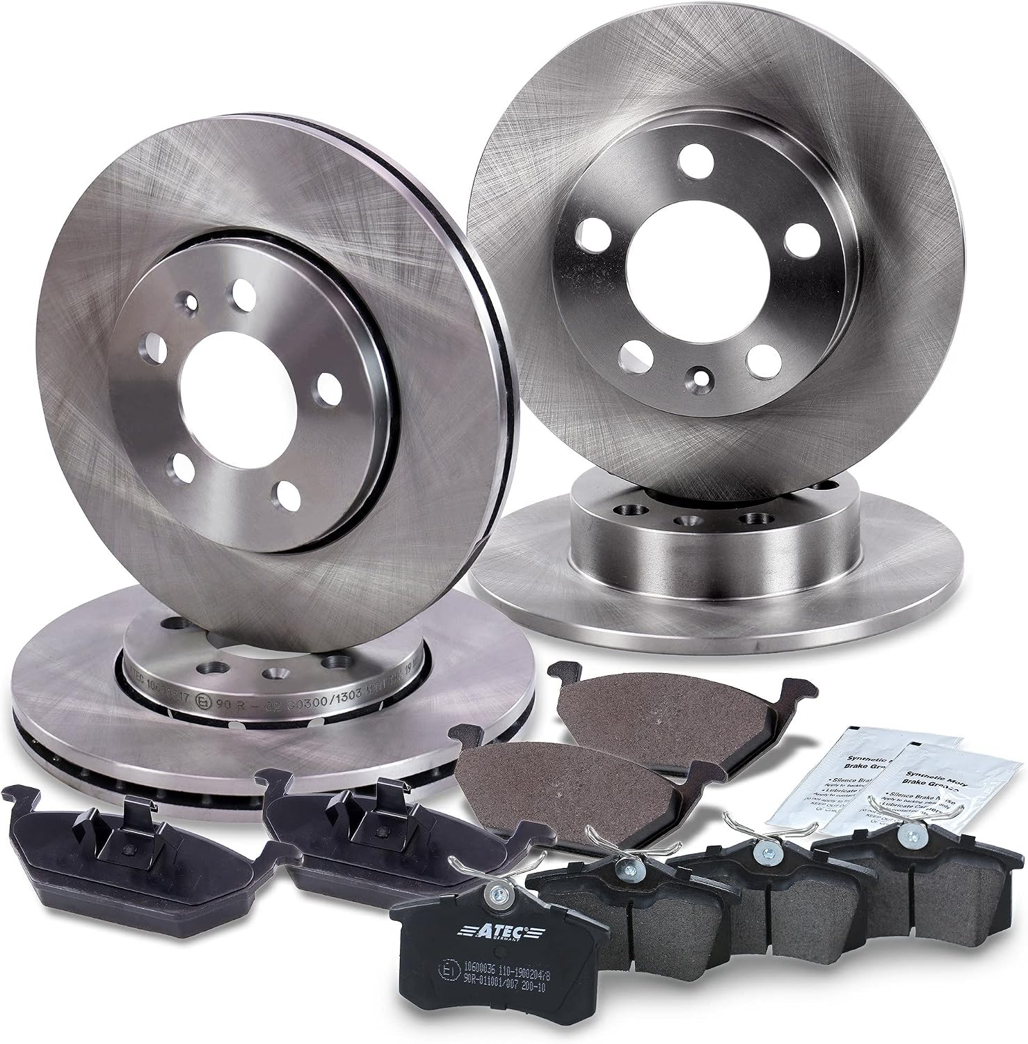 4 عدد دیسک ترمز + لنت ترمز بلوک های ترمز جلو + عقب BMW سری 3 (E90، F30) Audi A4 (B8) Volkswagen Passat (B6، B7) مرسدس بنز