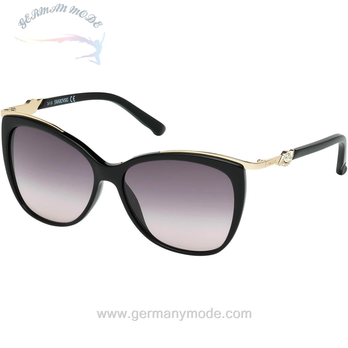عینک آفتابی زنانه سواروفسکی (اتریش) SK0104-F 01B, BLACK