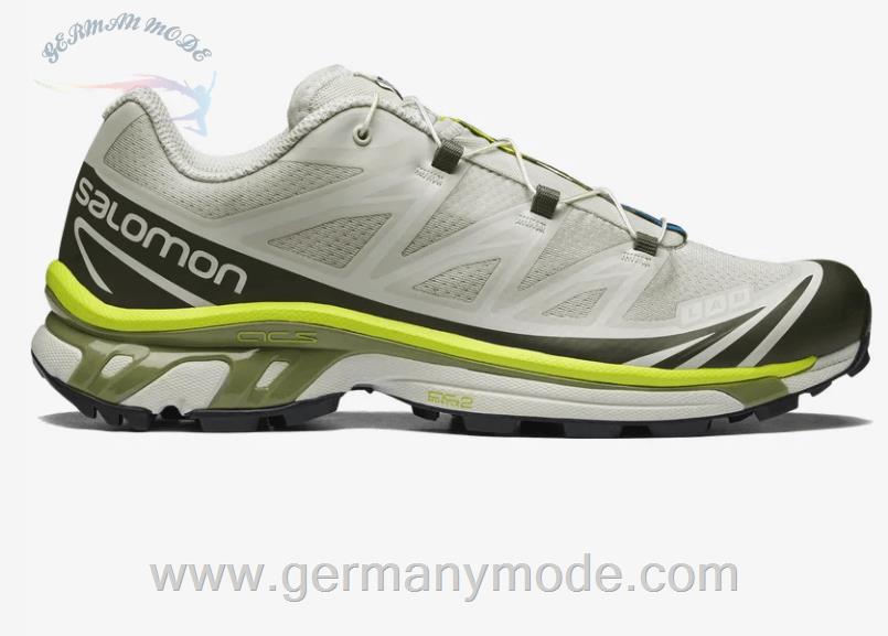 کتانی اسپرت مردانه زنانه سالامون فرانسه SALOMON XT-6 Sportliche Schuhe Unisex Lunar Rock / Magnet / Epsom