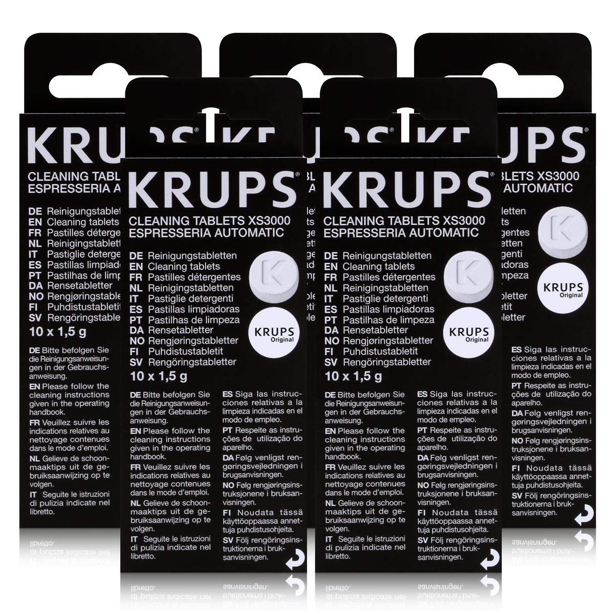 خرید از آمازون - 5 عدد قرص تمیز کننده KRUPS XS3000 بسته 5 عددی