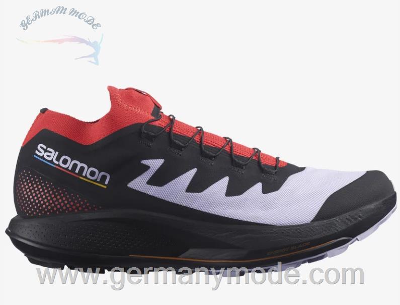 کتانی پیاده روی مردانه سالامون فرانسه SALOMON PULSAR TRAIL PRO Trailrunning-Schuhe Herren Estate Purple Heather / Poppy Red / Black
