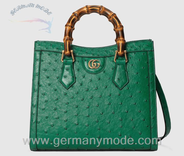 کیف دستی زنانه گوچی ایتالیا GUCCI Kleiner Gucci Diana Shopper aus Straußenleder 660195 EY0KT 3177