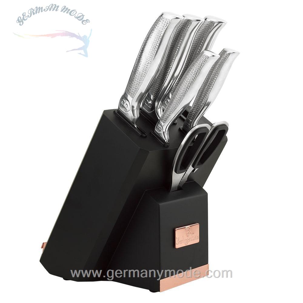 ست چاقو آشپزخانه 8 پارچه برلینگر هاوس مجارستان BERLINGER HAUS 8-PIECE KNIFE SET BH/2339 BLACK ROSE