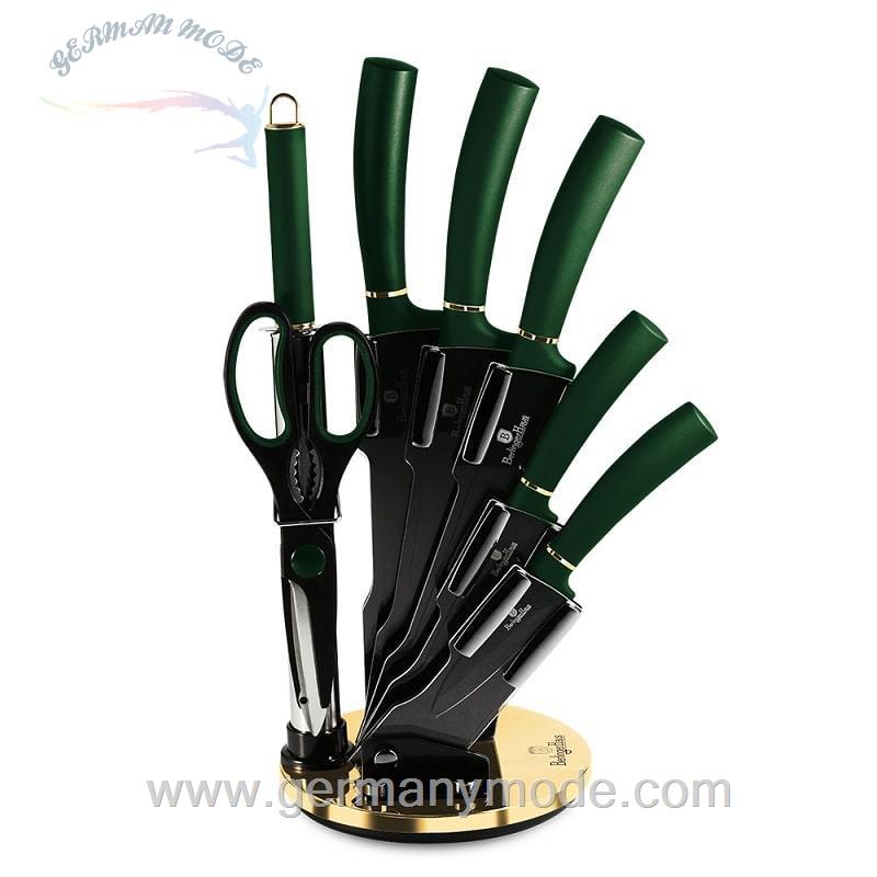 ست چاقو آشپزخانه 8 پارچه برلینگر هاوس مجارستان BERLINGER HAUS 8-PIECE KNIFE SET BH-2563 EMERALD COLLECTION