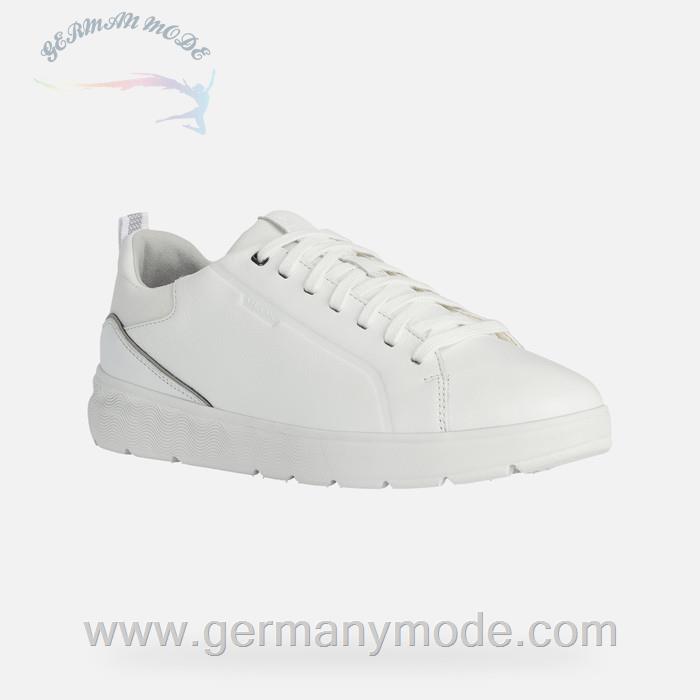 کتانی مردانه جی اوکس ایتالیا GEOX NIEDRIGE SNEAKERS Spherica Ec4 Herr Weiß