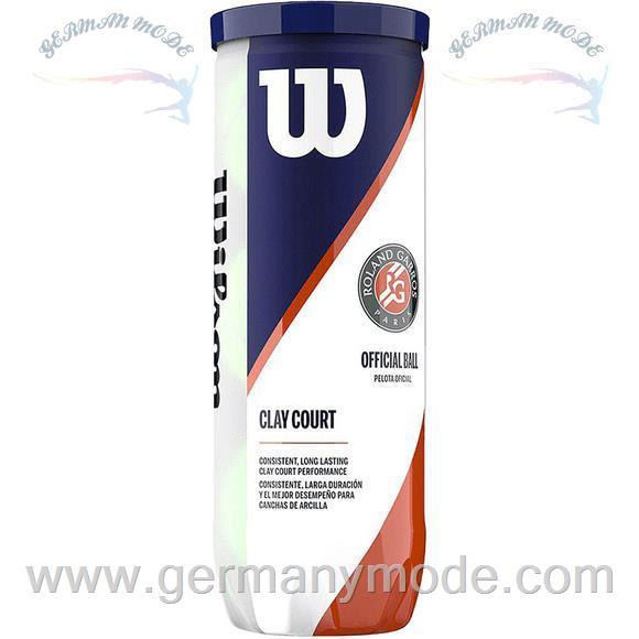 توپ تنیس 3 عددی ویلسون آمریکا WILSON ROLAND GARROS OFFICIAL BALL 3 ST