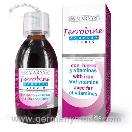 شربت آهن فروبین حاوی 12 ویتامین مارنیس اسپانیا MARNYS Ferrobine Complex 250 ml MN450