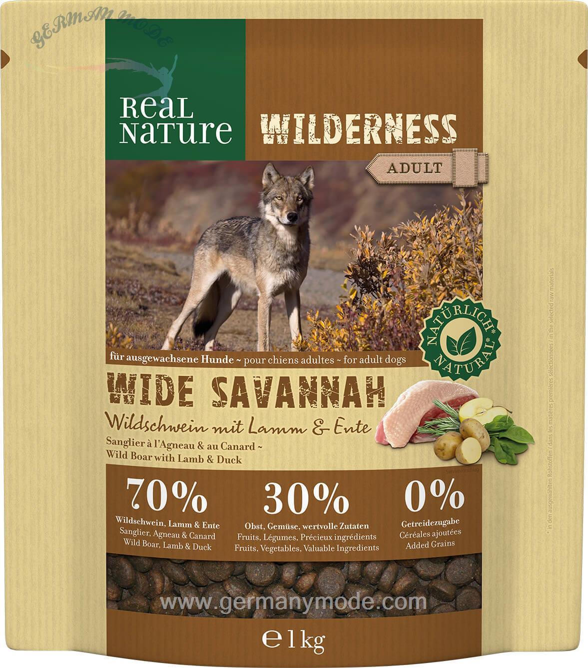 غذا خشک سگ رئال نیچا آلمان REAL NATURE WILDERNESS Wide Savannah