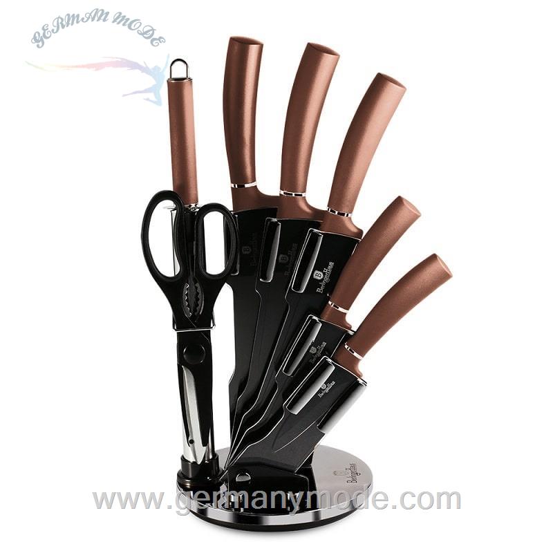 ست چاقو آشپزخانه 8 پارچه برلینگر هاوس مجارستان BERLINGER HAUS 8-PIECE KNIFE SET BH/2561 ROSE GOLD COLLECTION