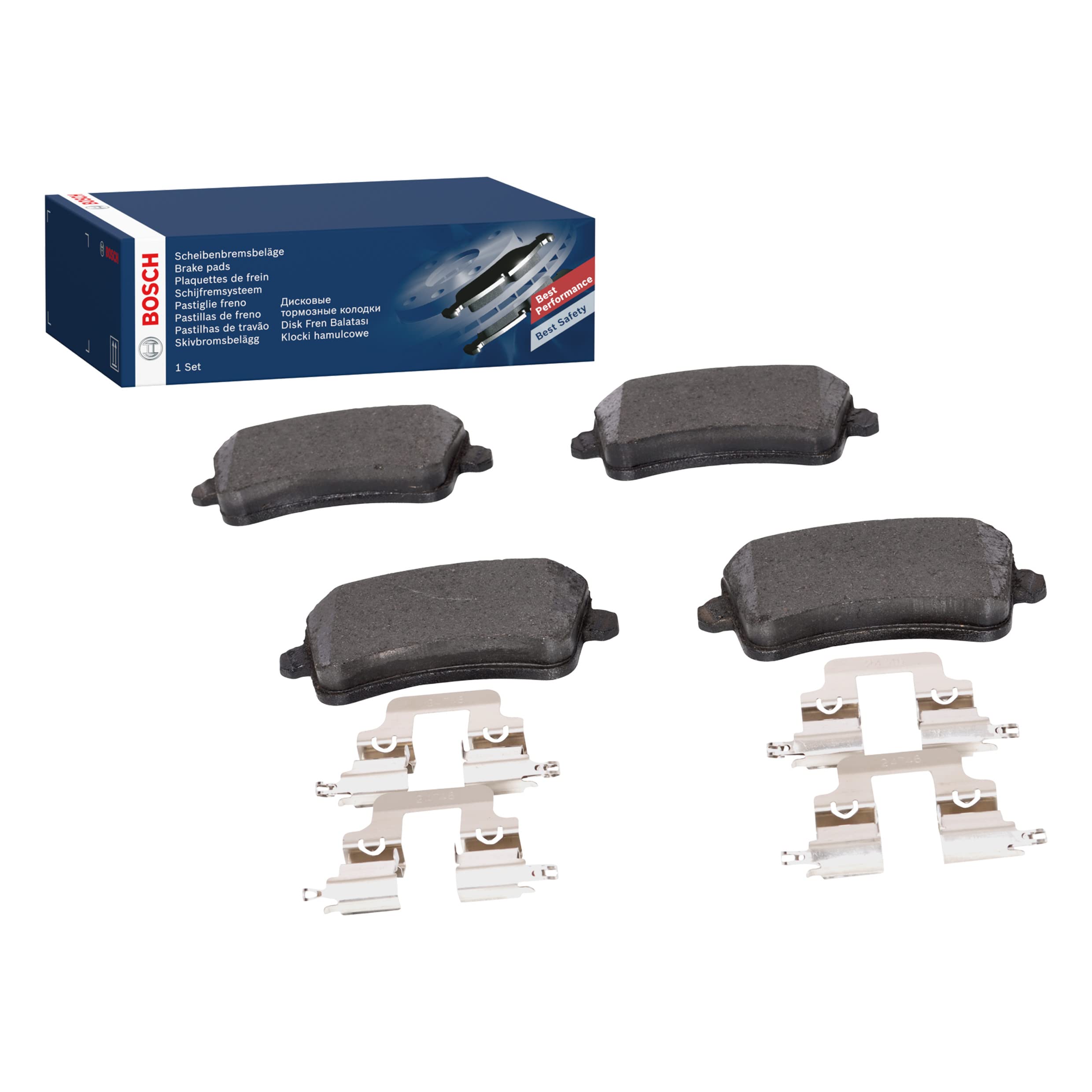 لنت ترمز بوش Bosch Automotive BP1126 - محور عقب - گواهی ECE-R90 - چهار لنت ترمز در هر مجموعه، مشکی، 0 986 494 637