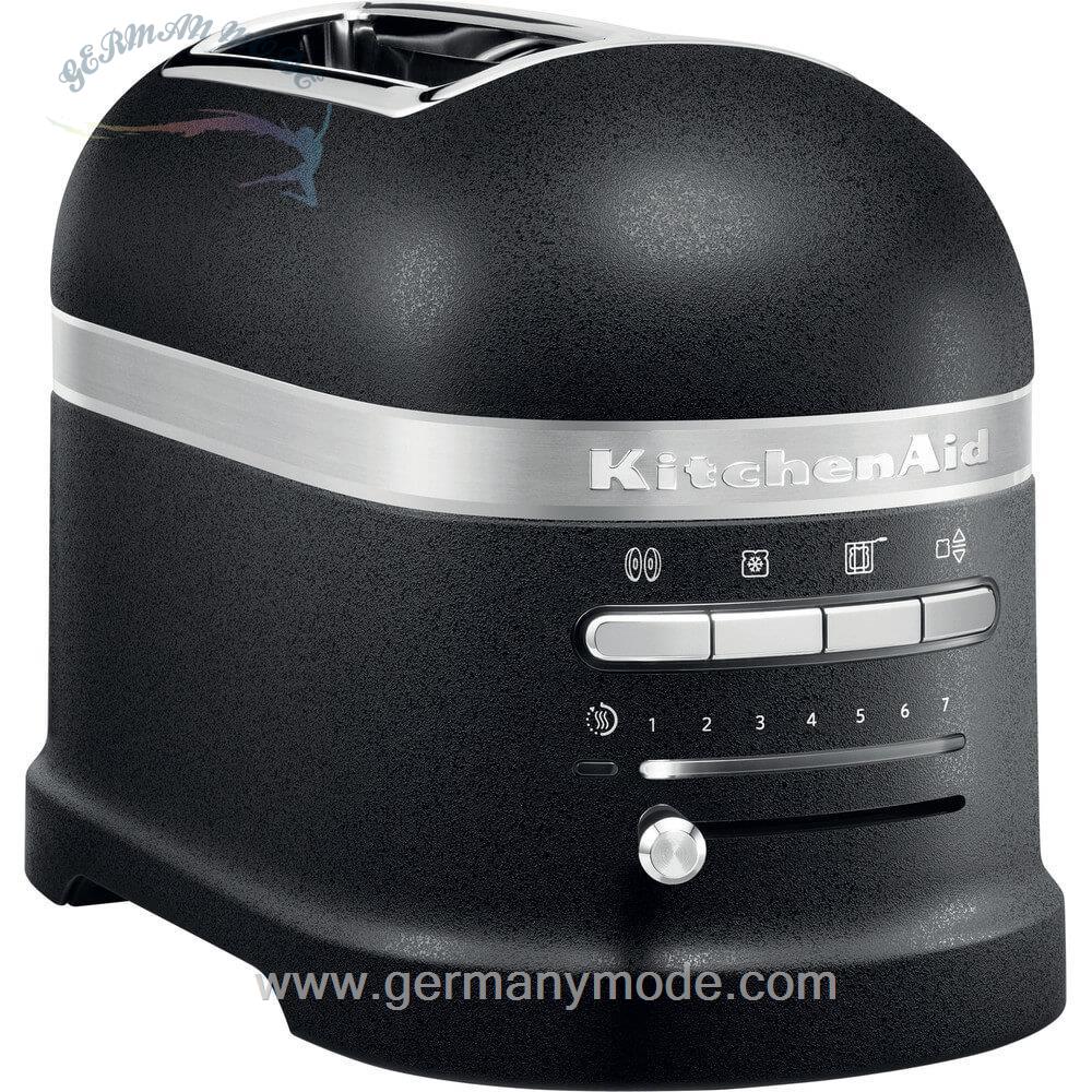 توستر اتومات کیچن اید آمریکا KitchenAid TOASTER FÜR 2 SCHEIBEN - ARTISAN 5KMT2204/Gusseisen schwarz