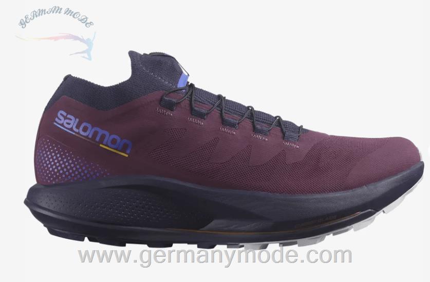 کتانی تریل رانینگ دو کوهستان زنانه سالامون فرانسه SALOMON PULSAR TRAIL PRO Trailrunning Schuhe Damen Grape Wine Night Sky Lunar Rock