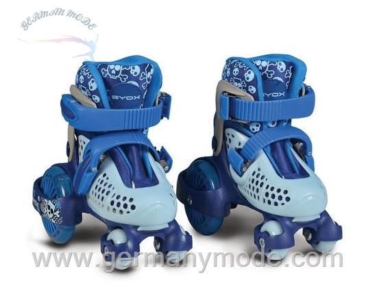 اسکیت کفشی چهارچرخ کودکانه nByox Rollschuhe Rollschuhe Beetle Größe XS 26-29 PU-Rollen ABEC-5 Lager Stopper hinten