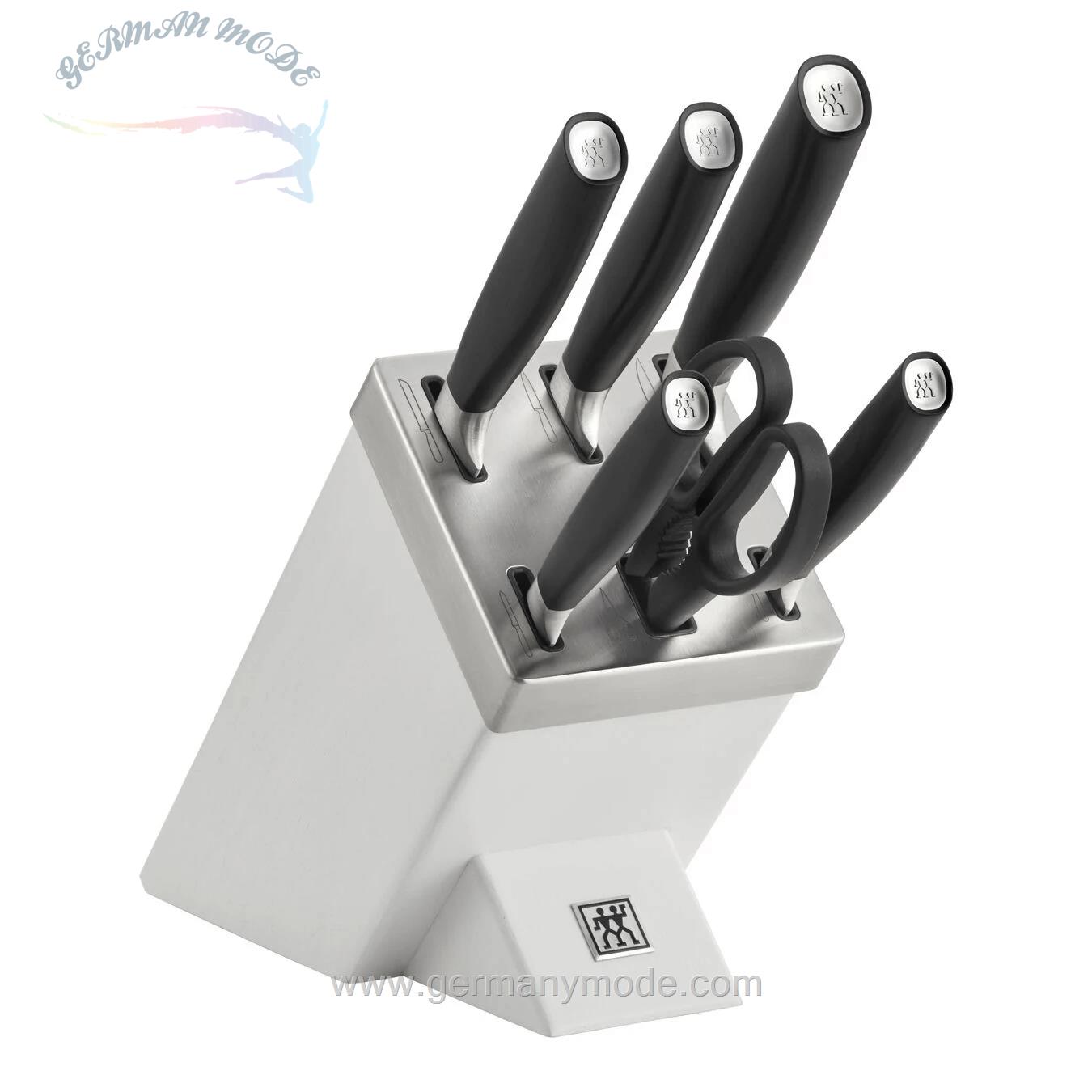 ست چاقو آشپزخانه ۷ پارچه زولینگ آلمان ZWILLING ALL STAR MESSERBLOCKSET MIT KIS TECHNOLOGIE 7-TLG/ WEIS