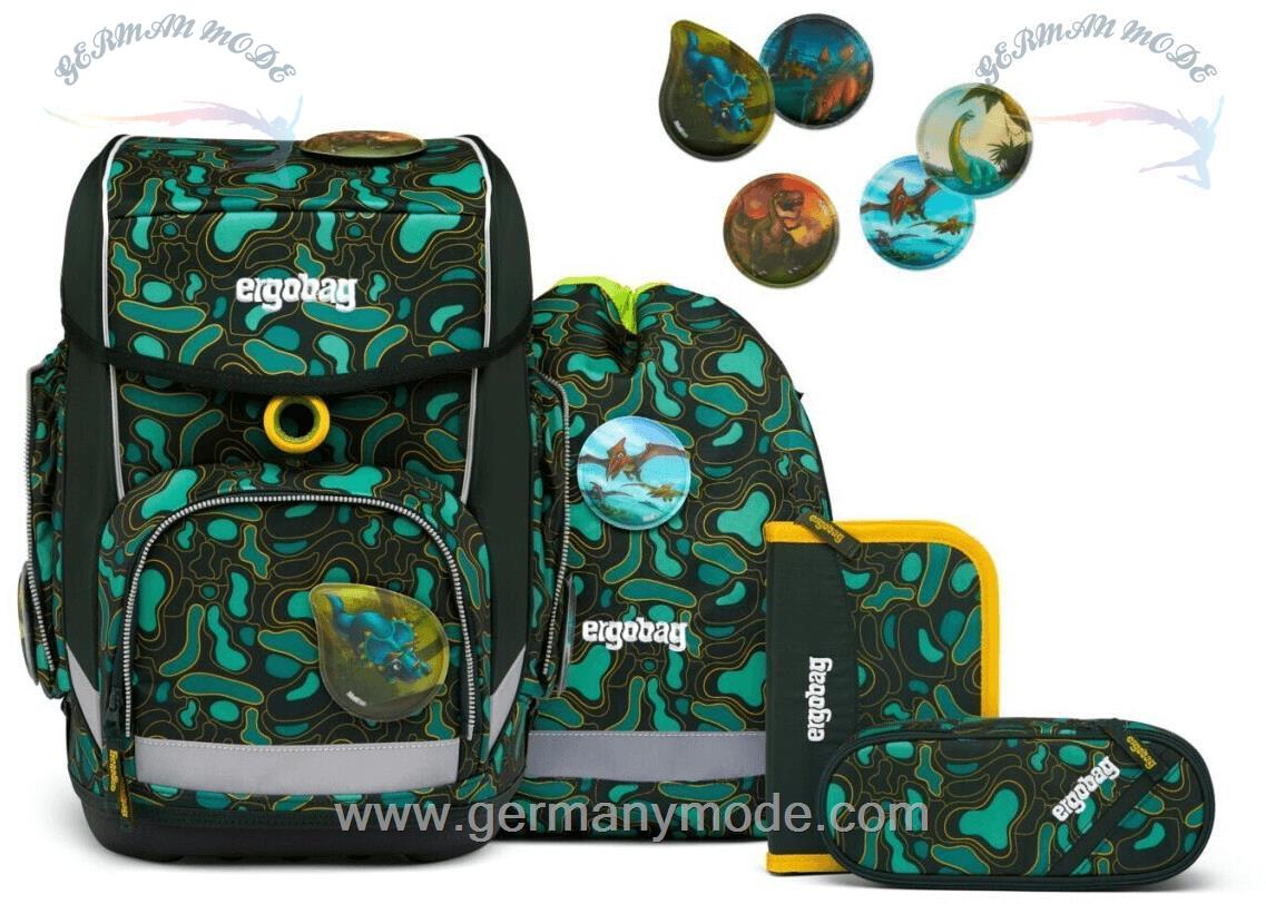 ست 5 تایی کوله پشتی مدرسه 19 لیتر کوله ورزشی جامدادی ارگوبگ ergobag Cubo Set (2023) TriBäratops