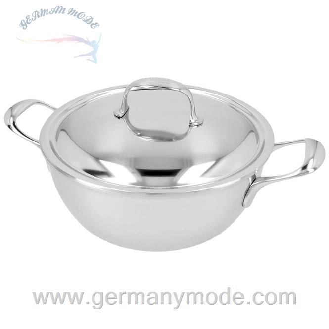 تابه سرو 24 سانت مخروطی آتلانتیس دمایر بلژیک Demeyere Atlantis 7 Servierpfanne konisch rund 24 cm