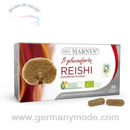 مکمل عصاره قارچ گانودرما ریشی تقویت سیستم دفاعی و گردش خون مارنیس اسپانیا MARNYS Organic Reishi B glucanforte Line MN457