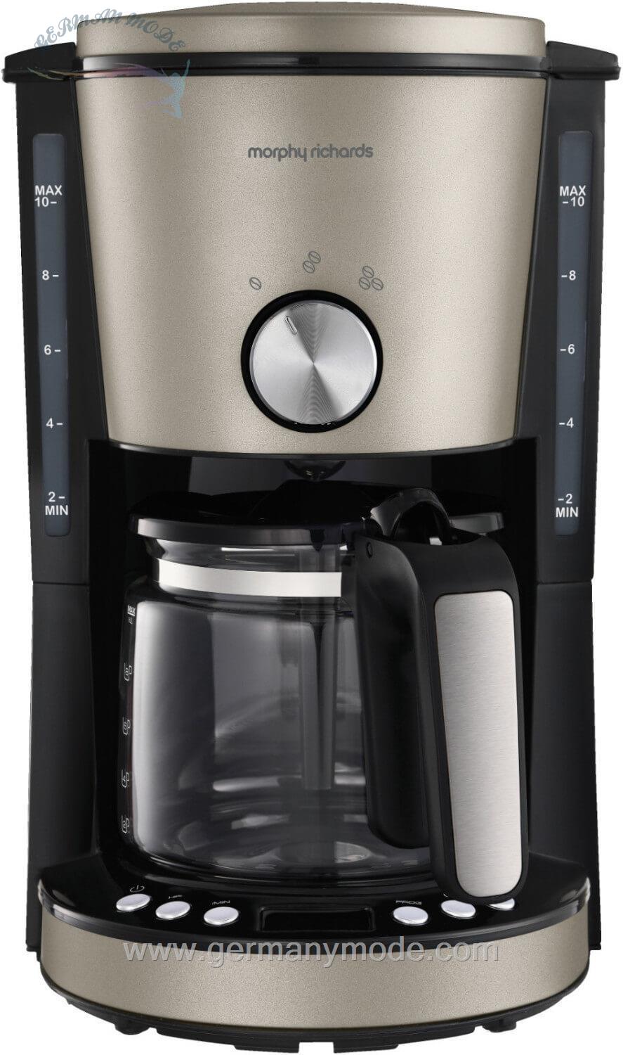 قهوه ساز مورفی ریچاردز انگلستان Morphy Richards Kaffeemaschine Evoke Platin