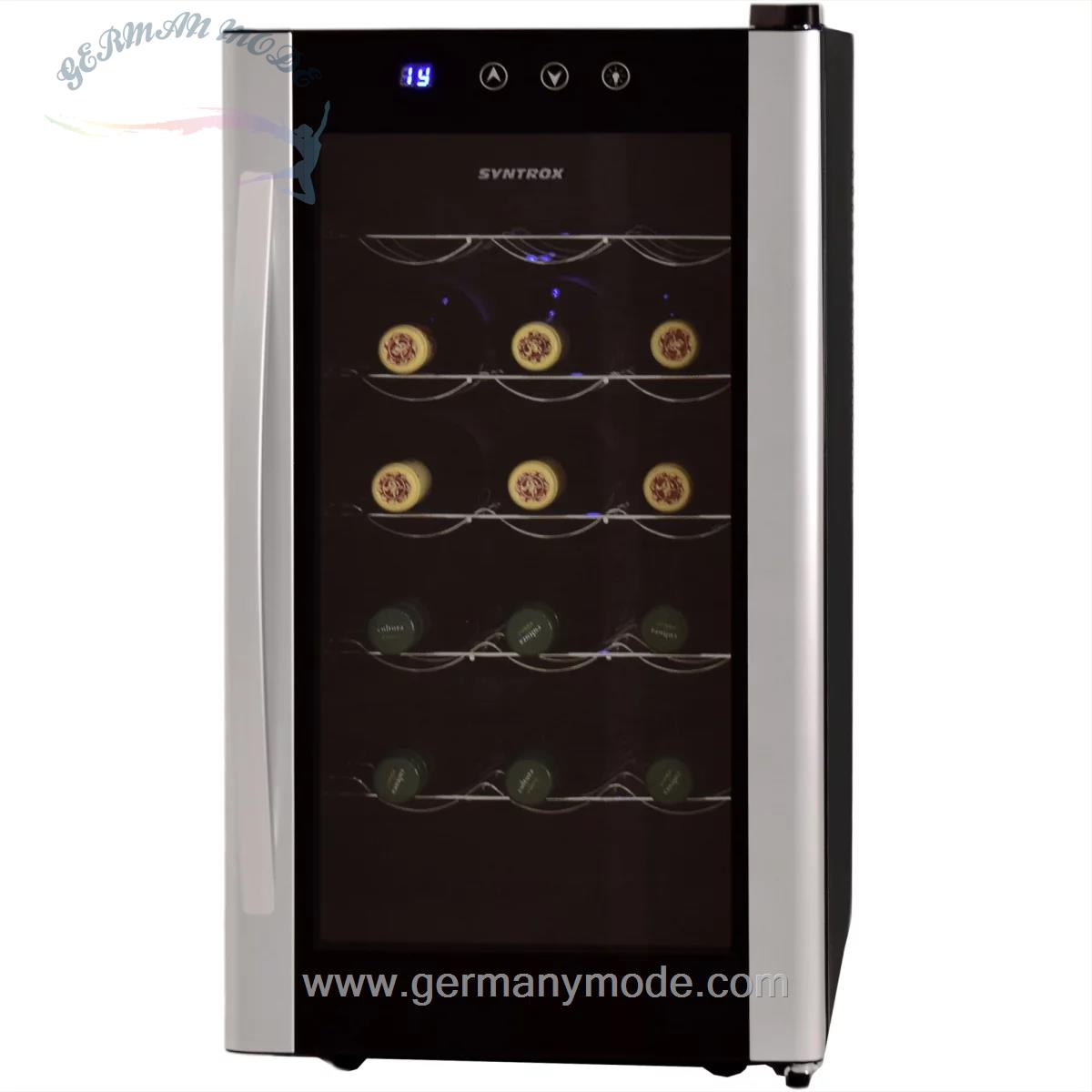 یخچال بطری سرد کن 55 لیتری سینتروکس آلمان Syntrox Germany Weinkühlschrank Diadem Weinschrank 18 Flaschen