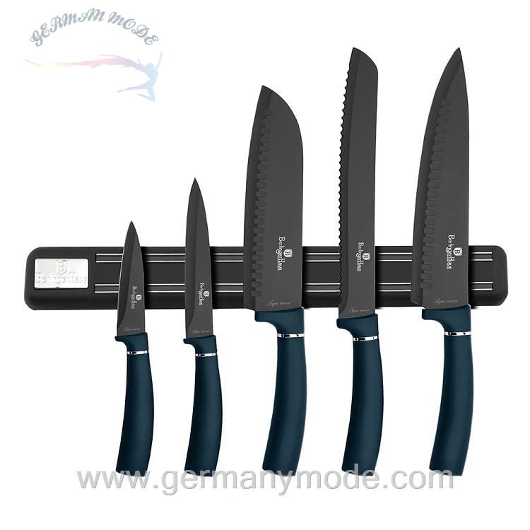 ست چاقو آشپزخانه 6 پارچه برلینگر هاوس مجارستان BERLINGER HAUS 6-PIECE KNIFE SET BH/2537 AQUAMARINE COLLECTION