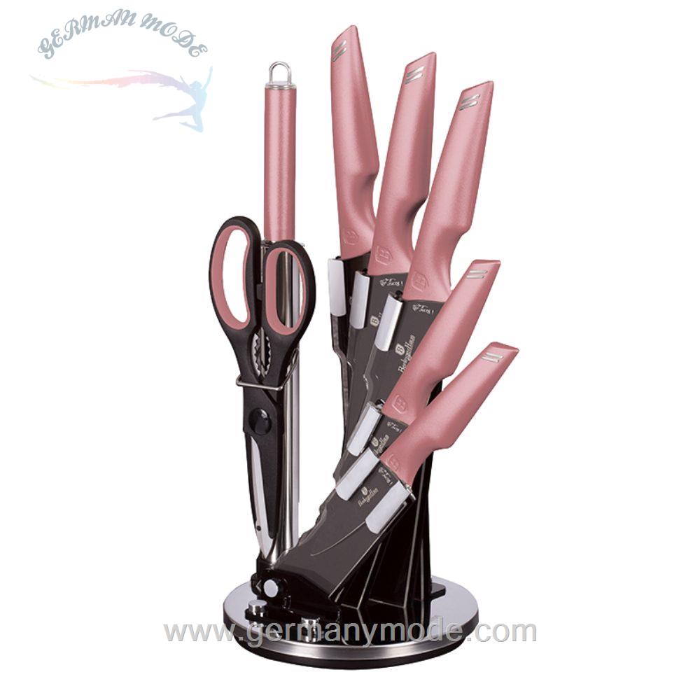 ست چاقو آشپزخانه 8 پارچه برلینگر هاوس مجارستان BERLINGER HAUS 8-PIECE KNIFE SET BH-2585 I-ROSE COLLECTION