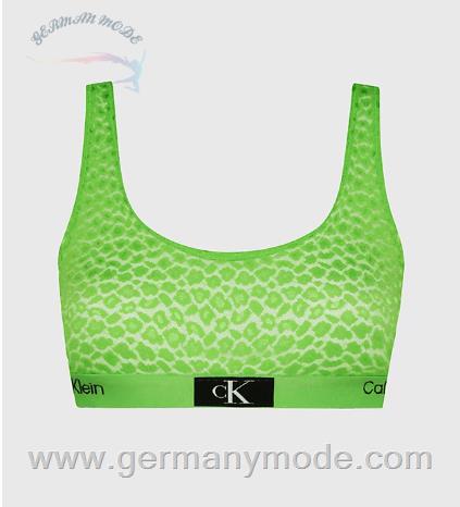 نیم تنه زنانه کلوین کلین آمریکا Calvin Klein Spitzenbesetzte Bralette CK96 Fabulous Green 000QF7233EAD1