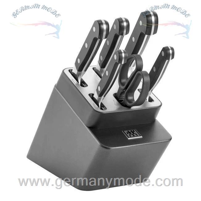 ست 7 پارچه چاقو آشپزخانه زولینگ آلمان zwilling Selbstschärfender Messerblock 7-tlg, Anthrazit
