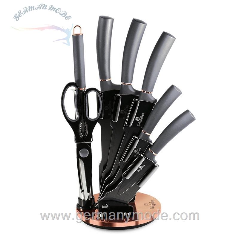 ست چاقو آشپزخانه 8 پارچه برلینگر هاوس مجارستان BERLINGER HAUS 8-PIECE KNIFE SET BH/2566 MOONLIGHT COLLECTION