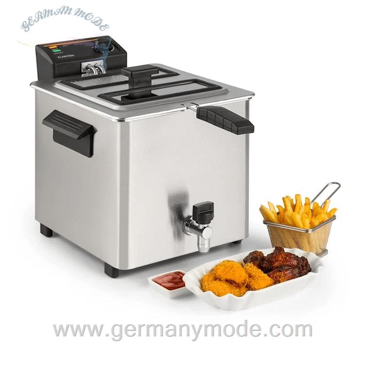سرخ کن 8 لیتری کلارشتاین آلمان Klarstein Family Fry Fritteuse Silber