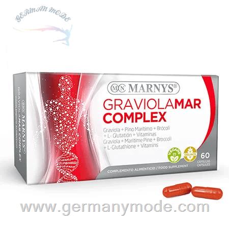 کپسول مکمل غذایی گیاهی تسهیل کننده عملکرد بدن مارنیس اسپانیا MARNYS Graviolamar Complex MN475A